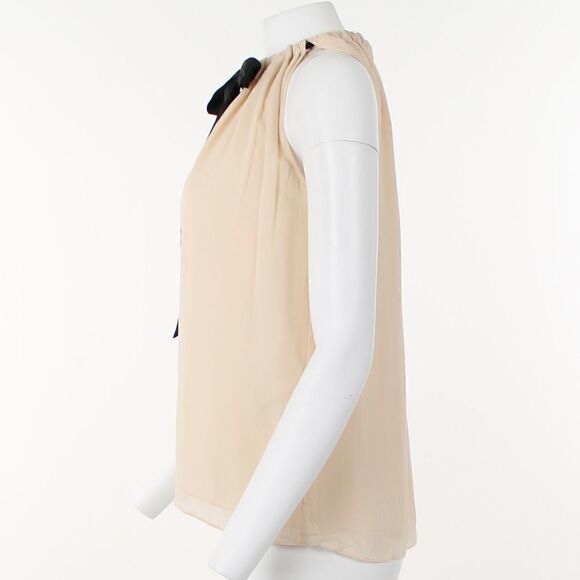 Reiss Mya Gathered Tank with Bow - Picture 3 of 5